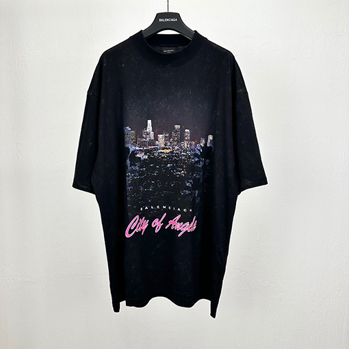 バレンシアガロサンゼルスシルエット半袖Tシャツ