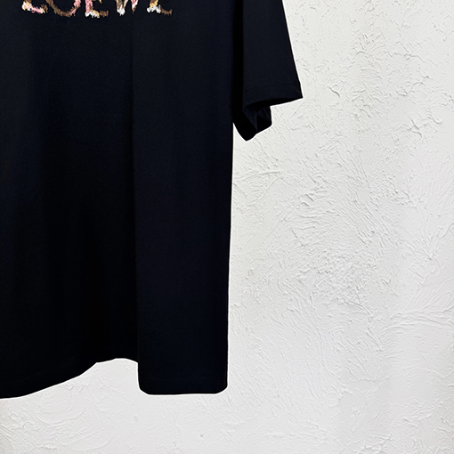 ロエベスーパーコピー多色刺繍半袖Tシャツ