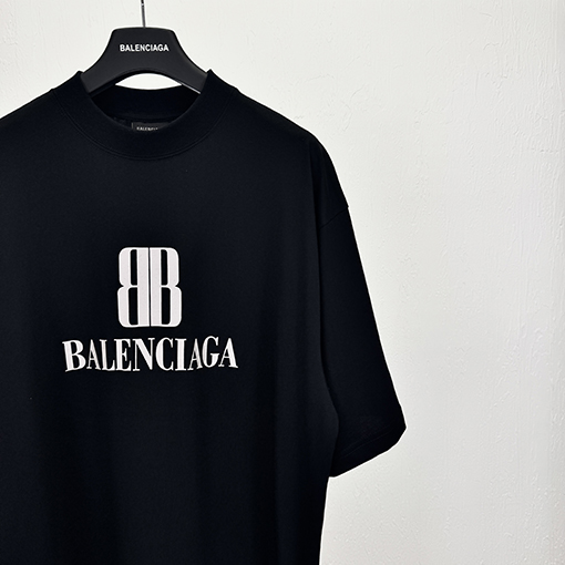 バレンシアガBBアルファベット半袖Tシャツ