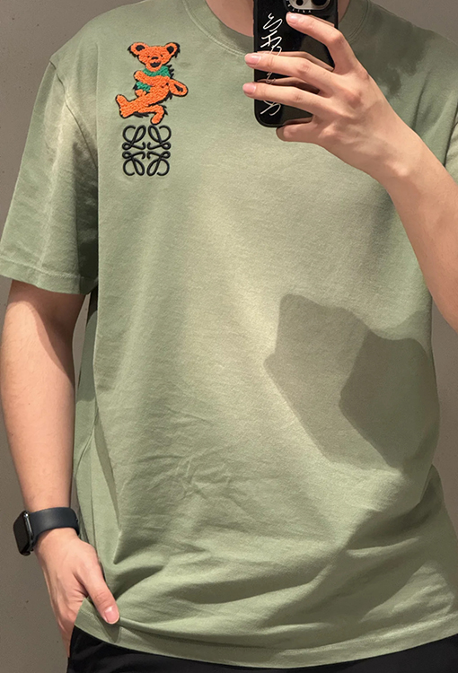 ロエベタオル刺繍くま半袖Tシャツ