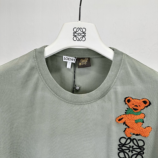 ロエベタオル刺繍くま半袖Tシャツ