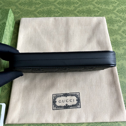 グッチGGラバー効果フルジップウォレット