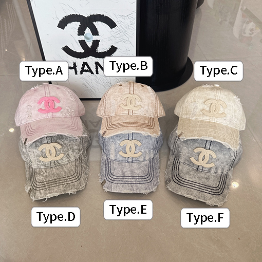 シャネルスーパーコピー穴の開いたベースボールキャップ