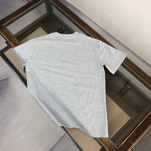 モンクレールスーパーコピー 新しいロゴ歯ブラシ刺繍半袖Tシャツ