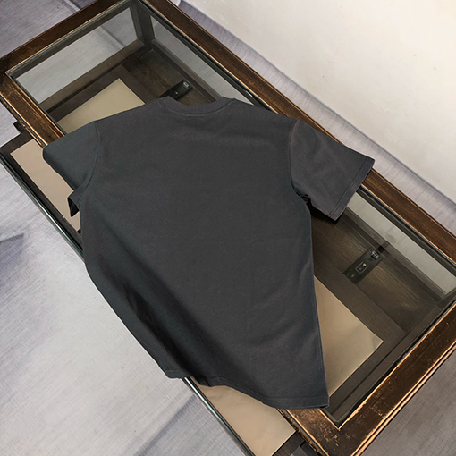 モンクレールスーパーコピー 新しいロゴ歯ブラシ刺繍半袖Tシャツ