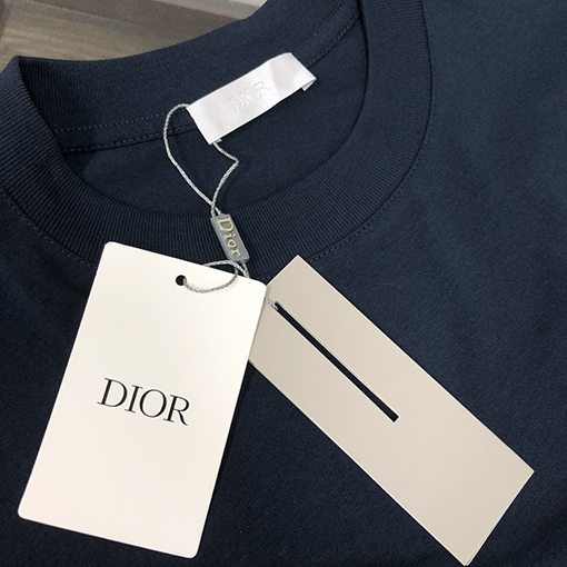 ディオール 新しい刺繍ロゴラウンドネック半袖Tシャツ