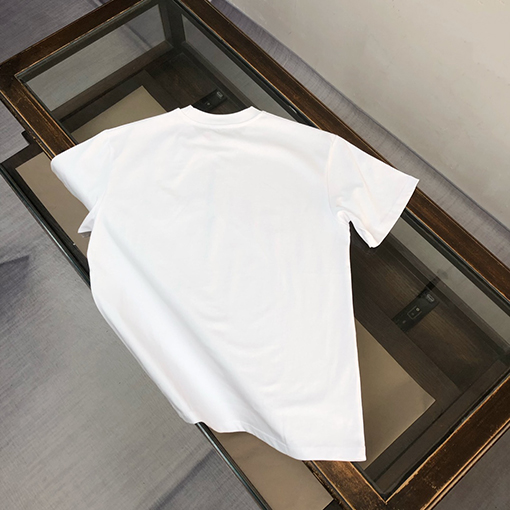 モンクレールスーパーコピー 新しいロゴ歯ブラシ刺繍半袖Tシャツ