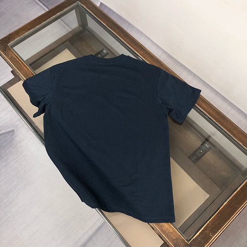 モンクレールスーパーコピー 新しいロゴ歯ブラシ刺繍半袖Tシャツ