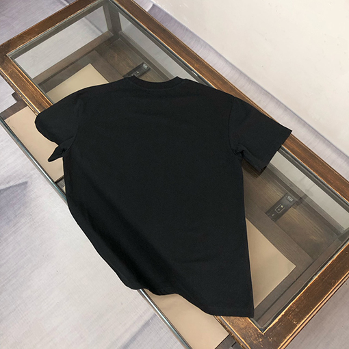 モンクレール 新しいじロゴプリントラウンドネック半袖Tシャツ