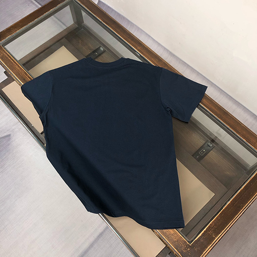 ディオールコピー コントラストプリントロゴラウンドネック半袖Tシャツ