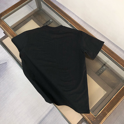 ディオールコピー コントラストプリントロゴラウンドネック半袖Tシャツ