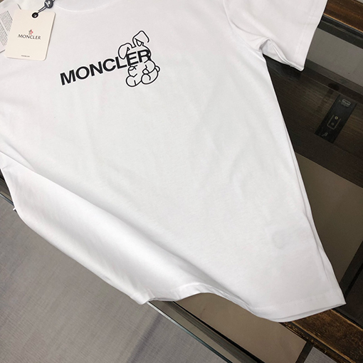 モンクレールスーパーコピー 前後ブランドプリントロゴ半袖Tシャツ