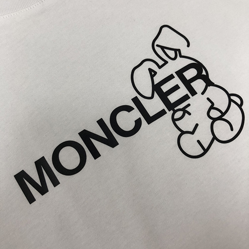 モンクレールスーパーコピー 前後ブランドプリントロゴ半袖Tシャツ