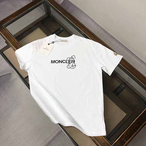 モンクレールスーパーコピー 前後ブランドプリントロゴ半袖Tシャツ