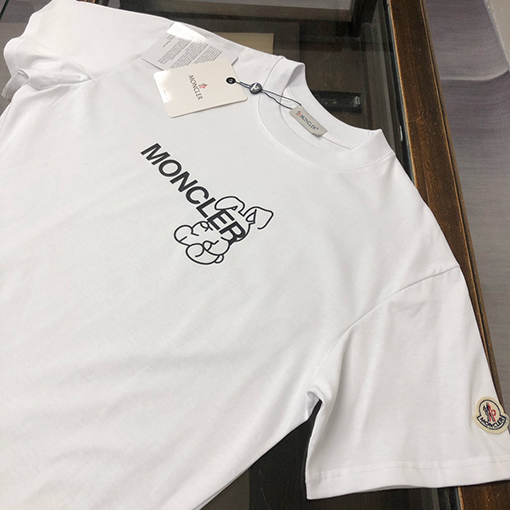 モンクレールスーパーコピー 前後ブランドプリントロゴ半袖Tシャツ
