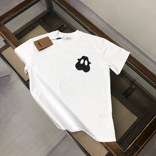 バーバリー 胸の小さなモンスタープリント半袖Tシャツ