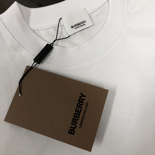 バーバリー 胸の小さなモンスタープリント半袖Tシャツ