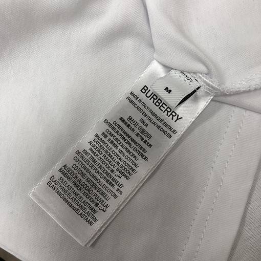 バーバリー 胸の小さなモンスタープリント半袖Tシャツ