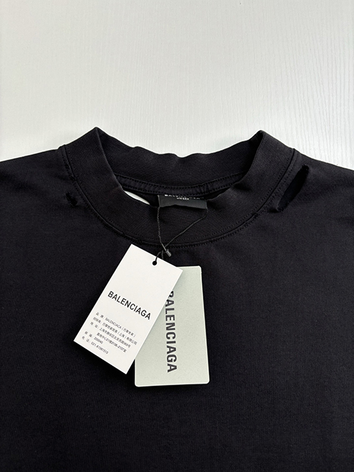バレンシアガ 新しいマスキングテープ長袖Tシャツ
