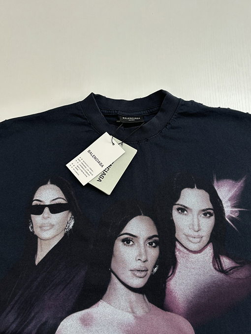 バレンシアガ25SSキミアート磨耗ノースリーブTシャツ