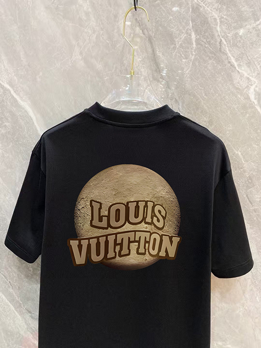 ルイヴィトンコピーカウンター半袖ラウンドネックTシャツ