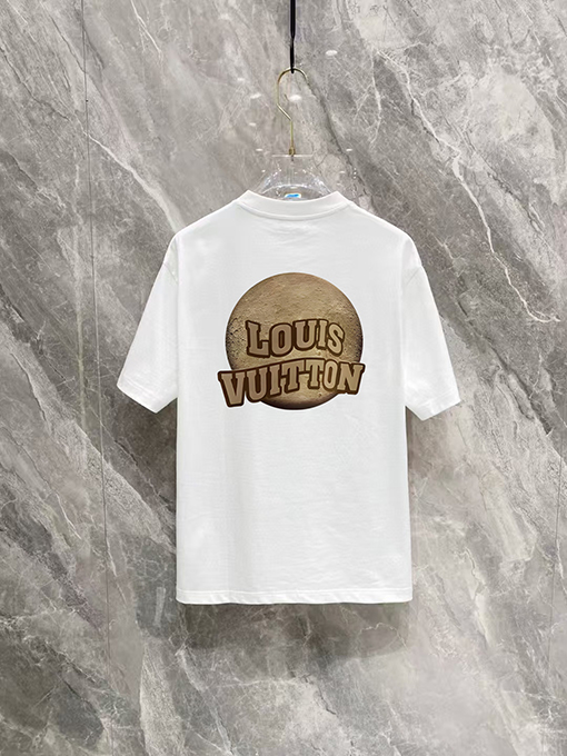 ルイヴィトンコピーカウンター半袖ラウンドネックTシャツ