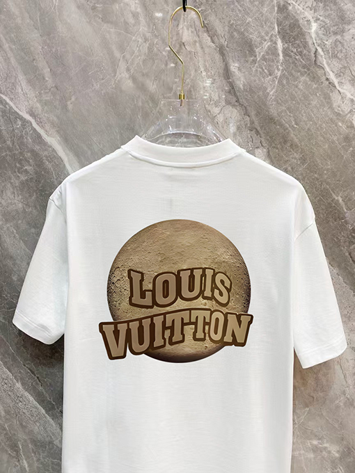ルイヴィトンコピーカウンター半袖ラウンドネックTシャツ
