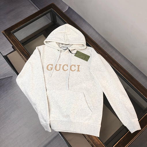 グッチスーパーコピーフードパーカーGUCCI ロゴ プリント