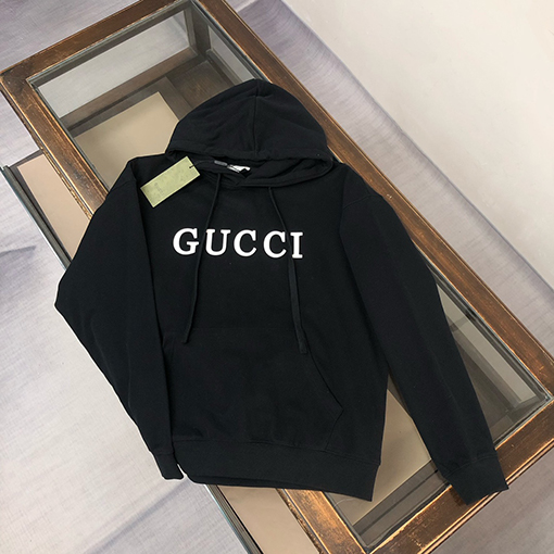 グッチスーパーコピーフードパーカーGUCCI ロゴ プリント