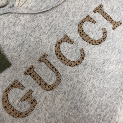 グッチスーパーコピーフードパーカーGUCCI ロゴ プリント