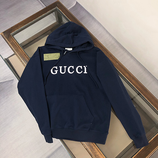 グッチスーパーコピーフードパーカーGUCCI ロゴ プリント
