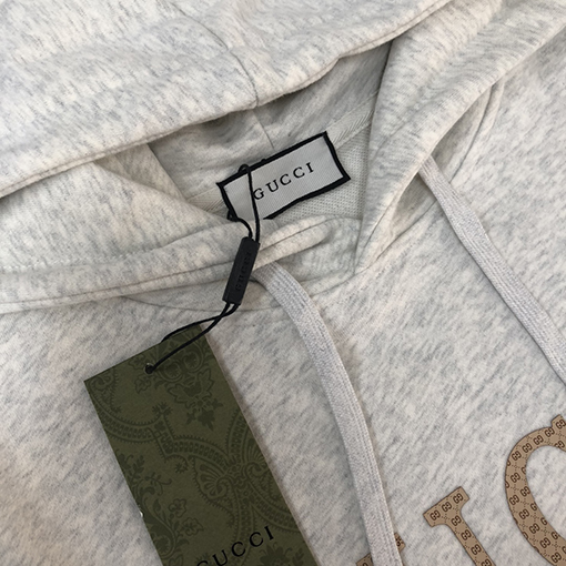 グッチスーパーコピーフードパーカーGUCCI ロゴ プリント