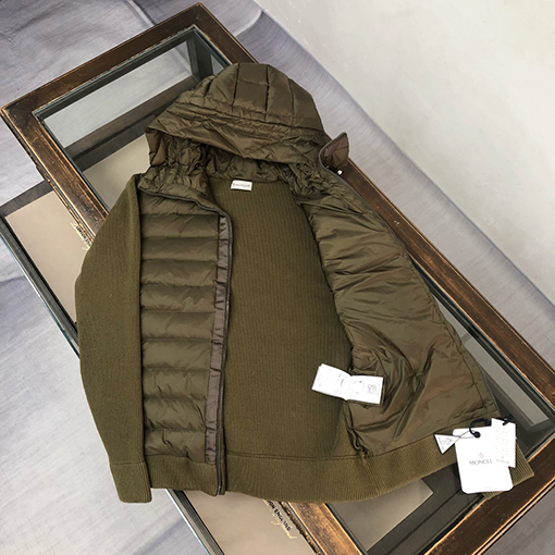 モンクレールMONCLERスーパーコピーウールパッチニットダウンジャンパー