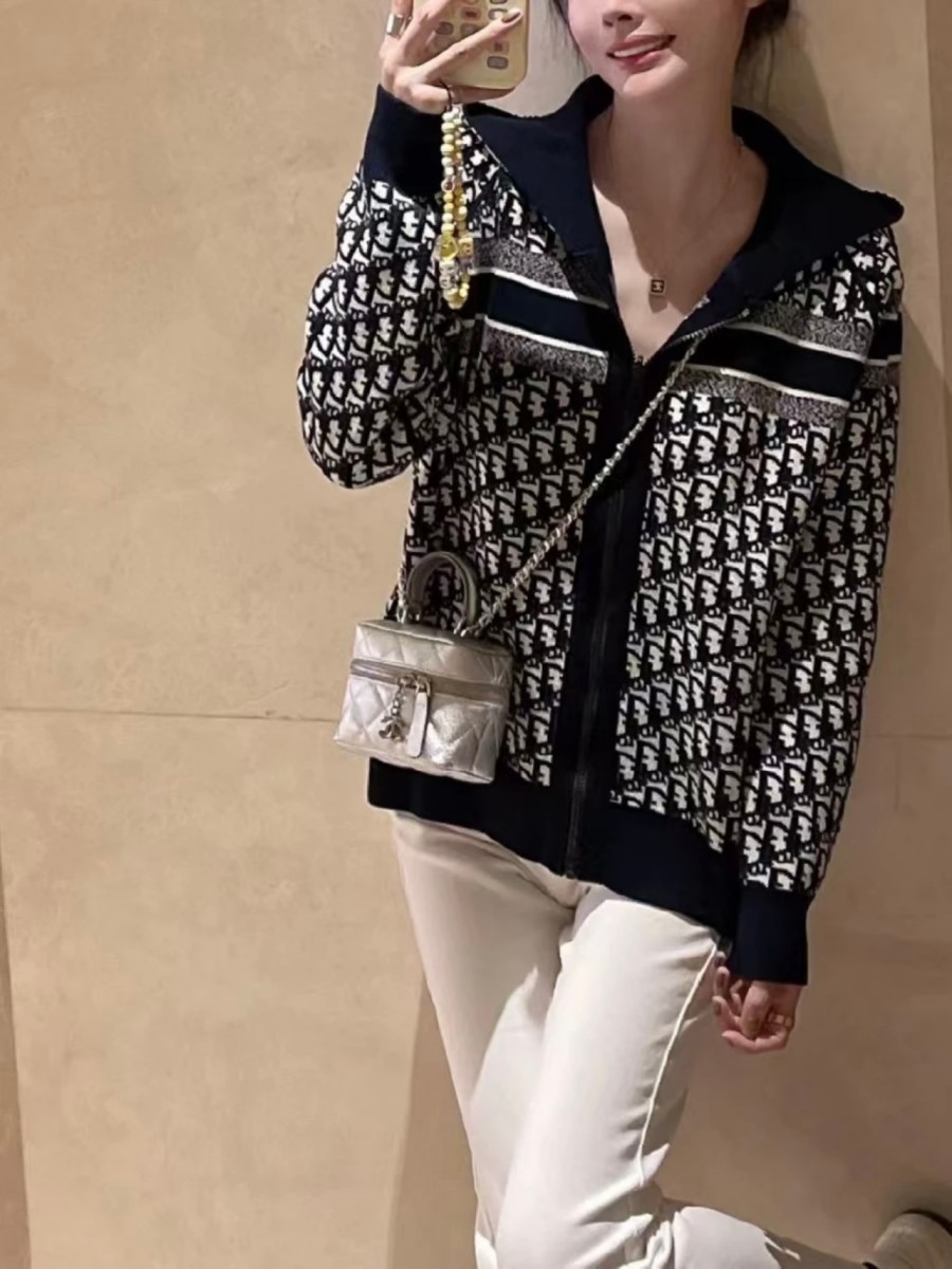 ディオール スーパーコピーレディース ジャケット 春 ツイード ジャンパー