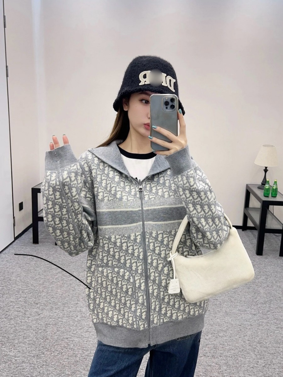 ディオール スーパーコピーレディース ジャケット 春 ツイード ジャンパー