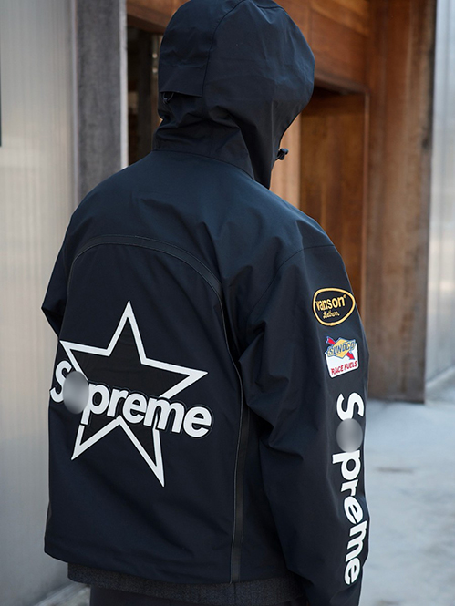 シュプリーム+VANSON LEATHERSパーカー フードジャケット　アウター