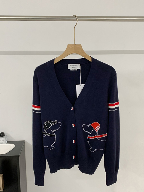 トム ブラウンスーパーコピー レディース ニットカーディガントリコロールライン