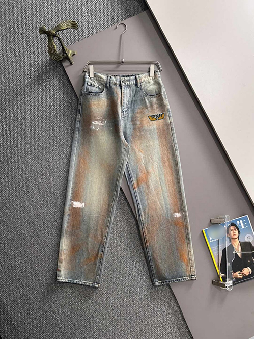 フェンディ スーパーコピーデニムパンツダメージ加工