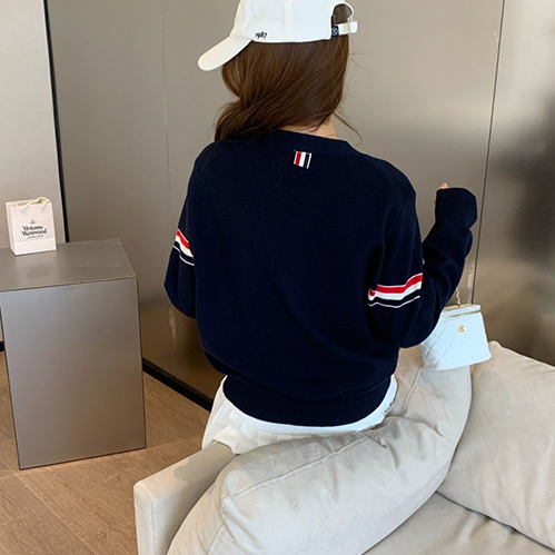 トム ブラウンスーパーコピー レディース ニットカーディガントリコロールライン