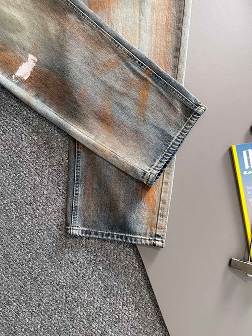 フェンディ スーパーコピーデニムパンツダメージ加工