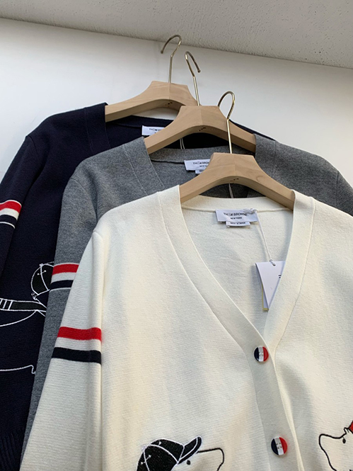 トム ブラウンスーパーコピー レディース ニットカーディガントリコロールライン