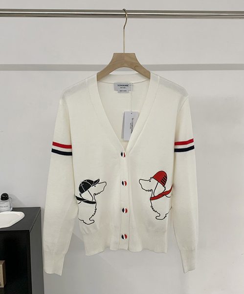 トム ブラウンスーパーコピー レディース ニットカーディガントリコロールライン