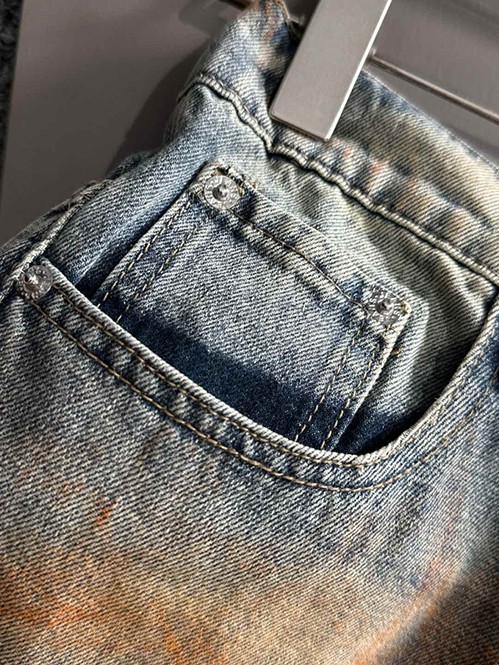フェンディ スーパーコピーデニムパンツダメージ加工
