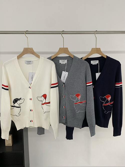 トム ブラウンスーパーコピー レディース ニットカーディガントリコロールライン