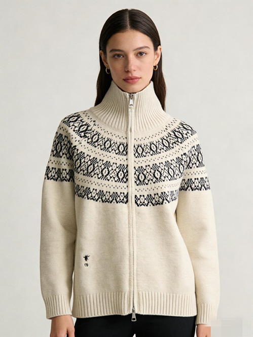 ディオール レディース ニットジャケット アウター暖かさ