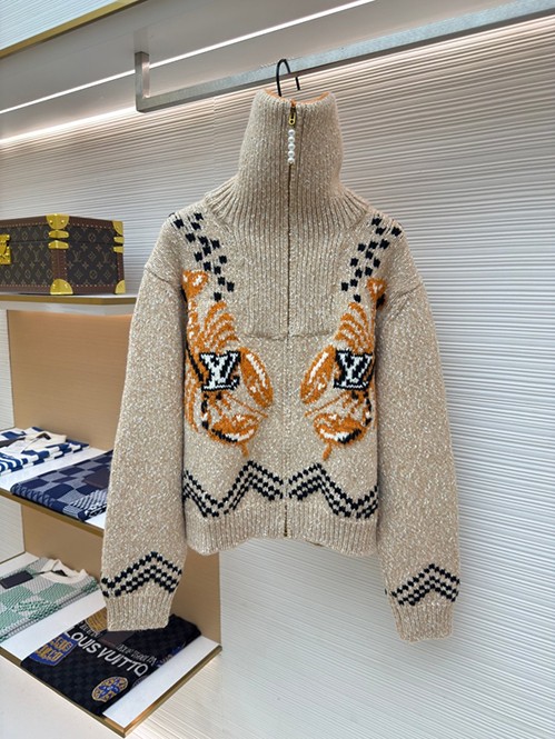 ルイ・ヴィトン ニットジャケット アウターアイコニックな感性