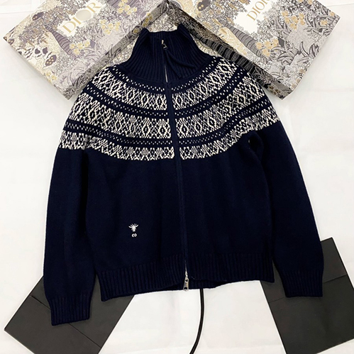 ディオール レディース ニットジャケット アウター暖かさ