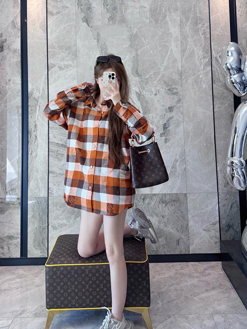 ルイ・ヴィトンスーパーコピー メンズ／レディース シャツチェック柄デザイン