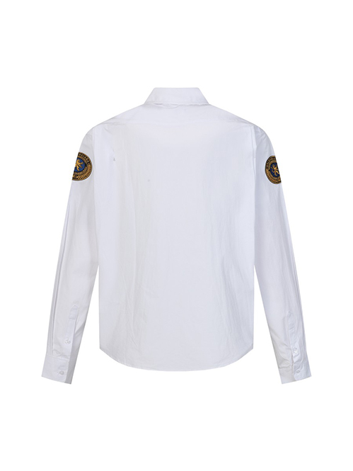 バレンシアガスーパーコピー メンズ／レディース シャツ左胸ポケット ロゴ