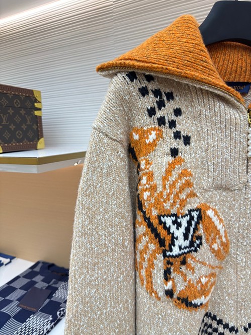 ルイ・ヴィトン ニットジャケット アウターアイコニックな感性
